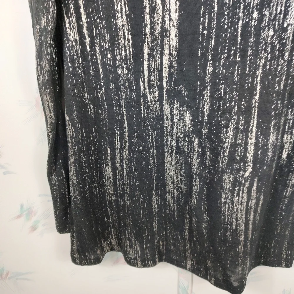 Rock & Republic Black Metallic Long Sleeve Top - Picture 8 of 8